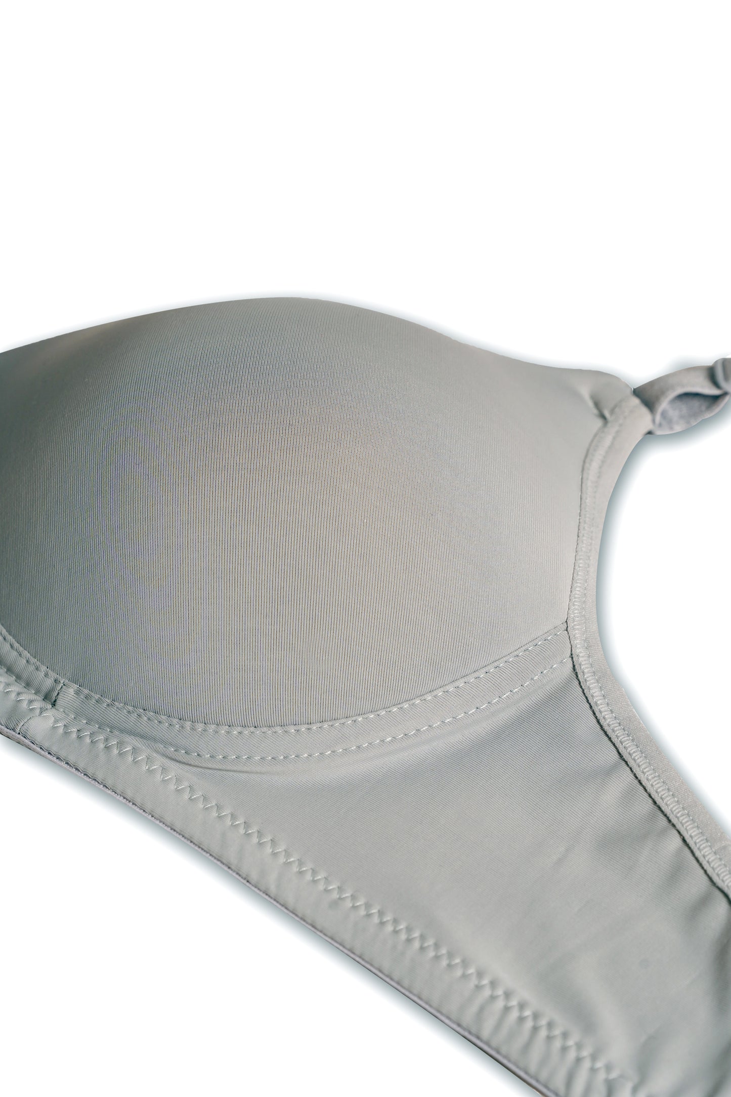 LANGRY Padded Solid Grey Women, Ladies Daily Wear Lingerie Set Pack Of 1
